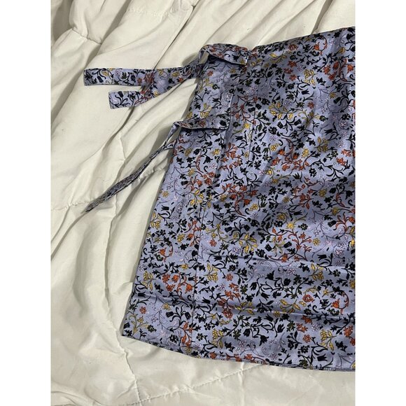 Elliette Floral Mini Skirt With Side Ties Silk Blend Size 2 - Picture 7 of 13